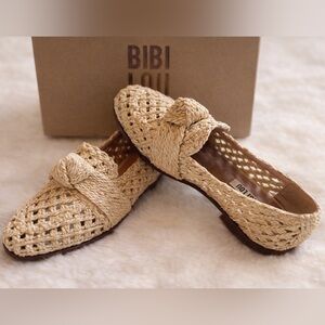 NWT + Box ~ BiBi Lou Woven Loafers - 37